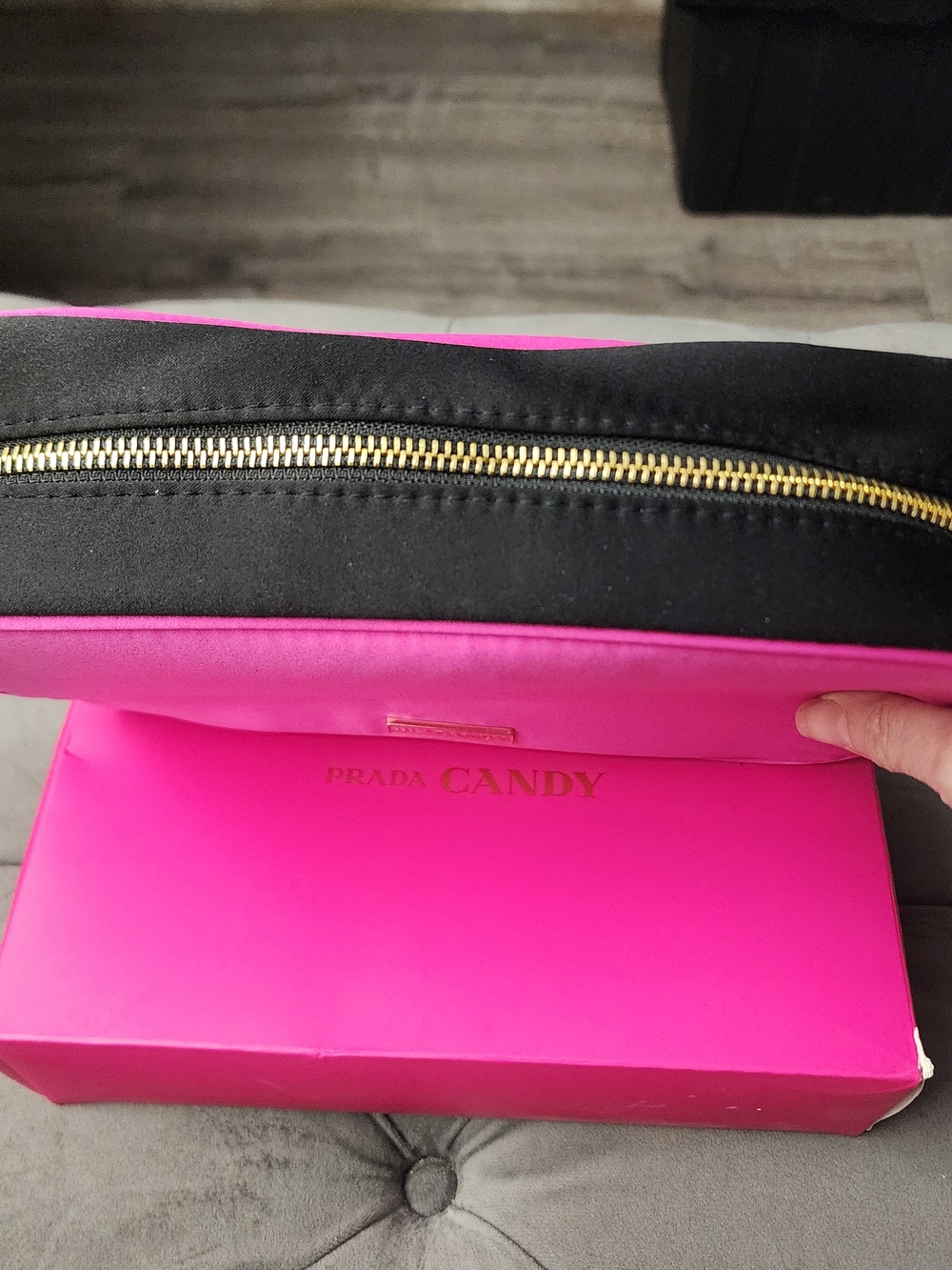 Prada Candy New In Box - Hot Pink with Gold Logo - IN BOX BRAND NEW
